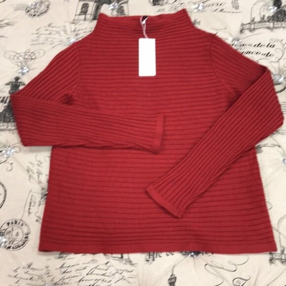 EILEEN FISHER Rib Merino Wool Sweater - Picture 3 of 6